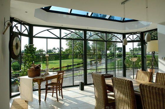 Sunroom incluido de capa del vidrio del polvo para certificado del CE de los patios y de la residencia